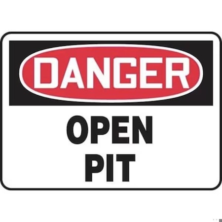Accuform OSHA DANGER SAFETY SIGN OPEN PIT MCSP186XP MCSP186XP